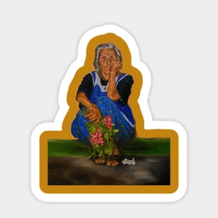 The Parga Flower Seller Sticker